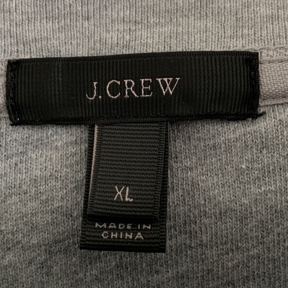 EUC J CREW Wmns Metallic Silver Sweatshirt XL - Picture 6 of 6